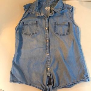 LIKE NEW BUTTON DOWN DENIM SHIRT